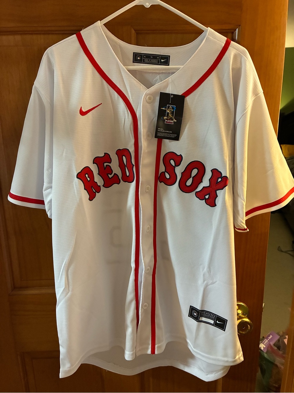 Nike XL Home Boston Red Sox SCOTLAND 26 Jersey Tartan Army